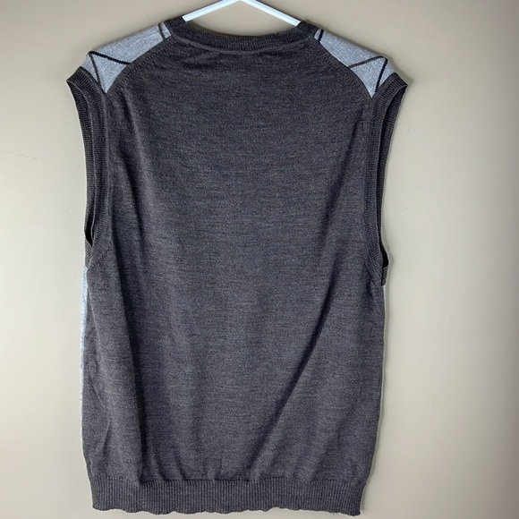 Marco Fiori Italian Wool Argyle Vest - Picture 3 of 7